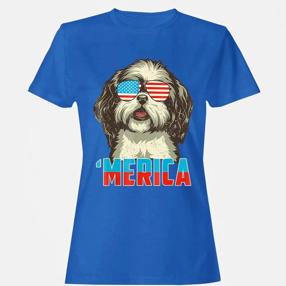 4th of July Patriot Shih Tzu Merica  for Women Men Women's T-shirt - 14