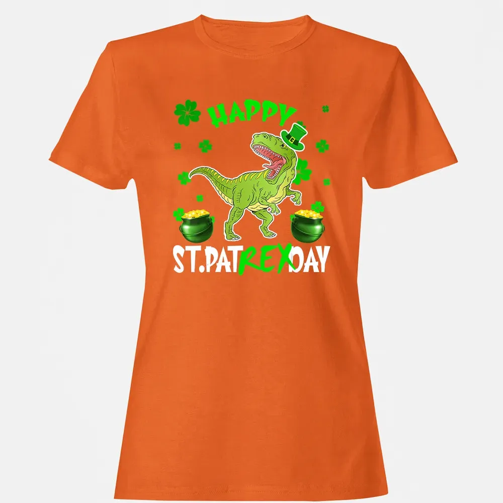 Happy St Patrex Day T Rex Lover St Patrick s Day Irish Gifts Women's T-shirt - 11