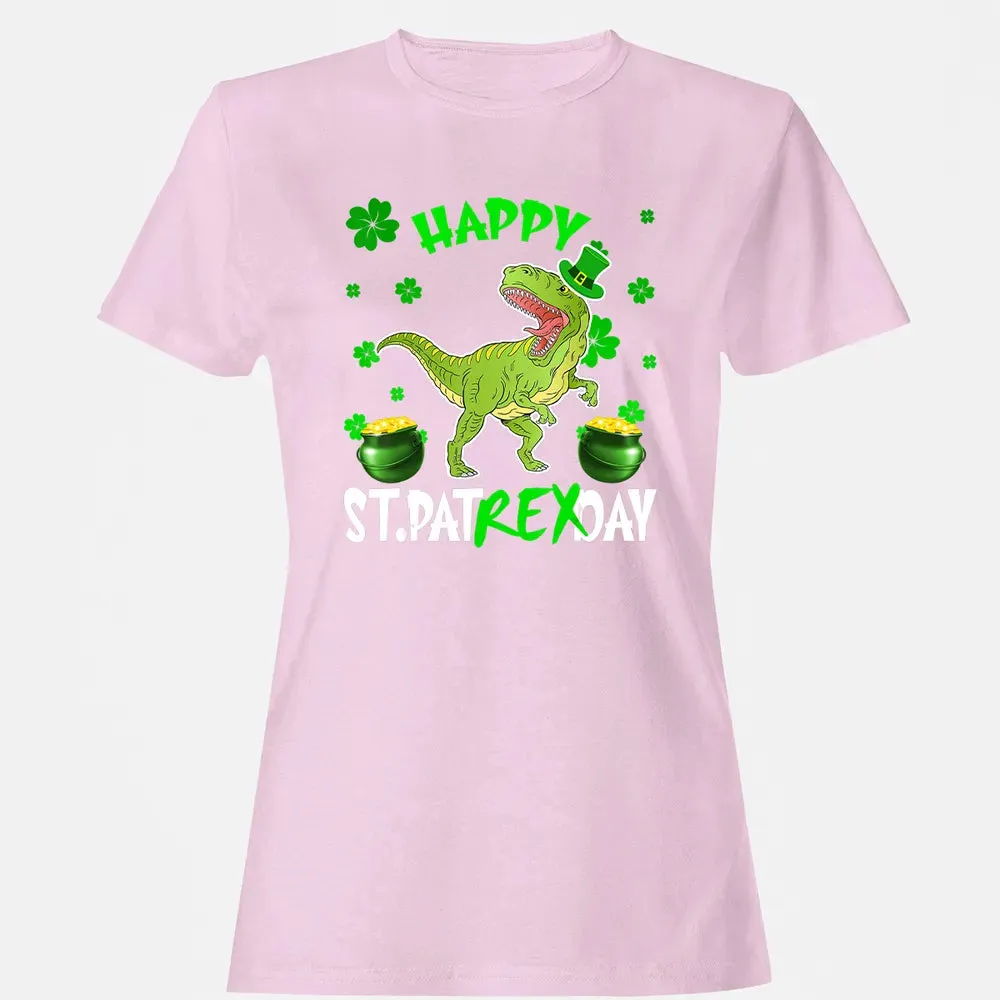 Happy St Patrex Day T Rex Lover St Patrick s Day Irish Gifts Women's T-shirt - 9