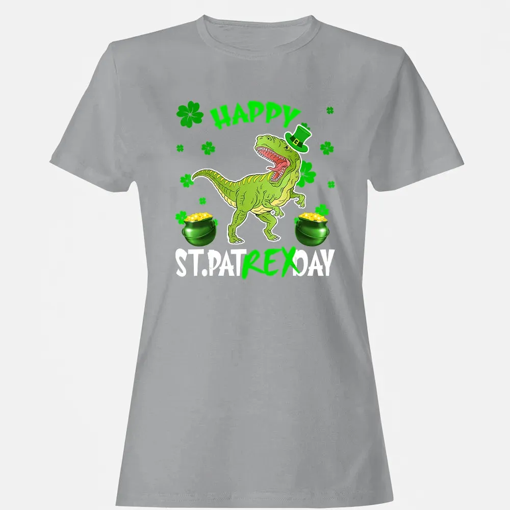 Happy St Patrex Day T Rex Lover St Patrick s Day Irish Gifts Women's T-shirt - 15