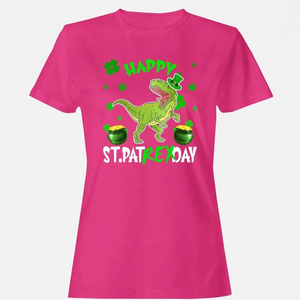 Happy St Patrex Day T Rex Lover St Patrick s Day Irish Gifts Women's T-shirt - 6