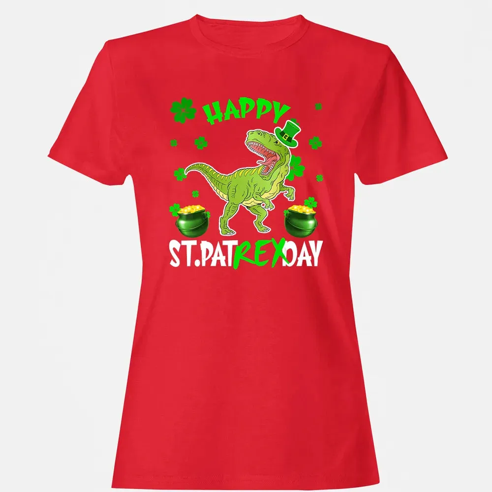 Happy St Patrex Day T Rex Lover St Patrick s Day Irish Gifts Women's T-shirt - 13