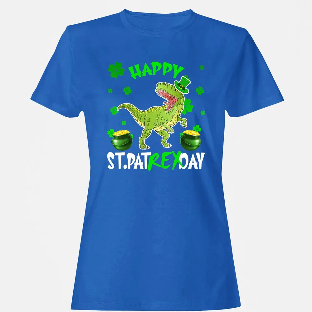 Happy St Patrex Day T Rex Lover St Patrick s Day Irish Gifts Women's T-shirt - 14