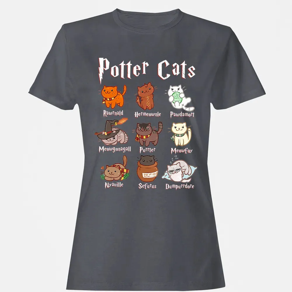 Potter Cats    Funny gift for Cat Lovers Women's T-shirt - 5
