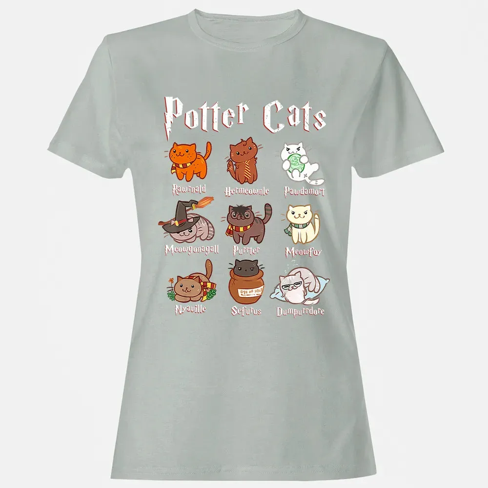 Potter Cats    Funny gift for Cat Lovers Women's T-shirt - 2