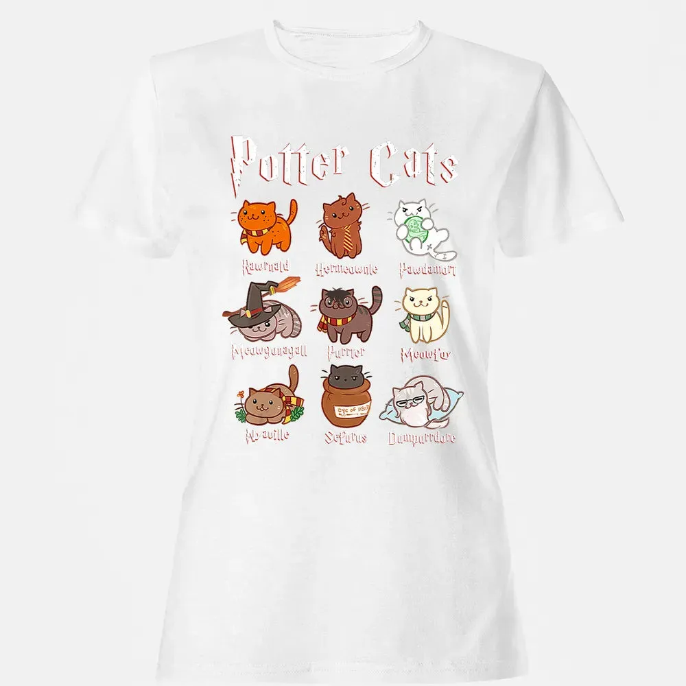 Potter Cats    Funny gift for Cat Lovers Women's T-shirt - 16