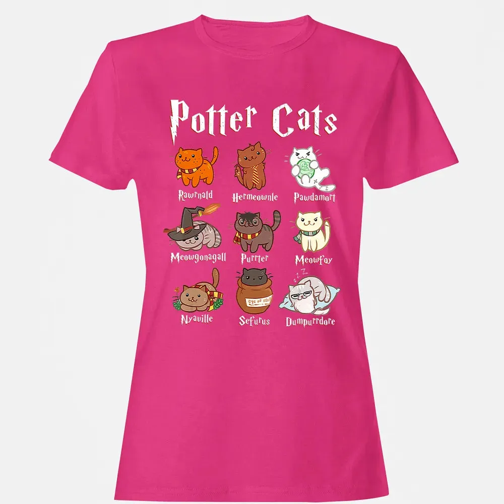 Potter Cats    Funny gift for Cat Lovers Women's T-shirt - 6