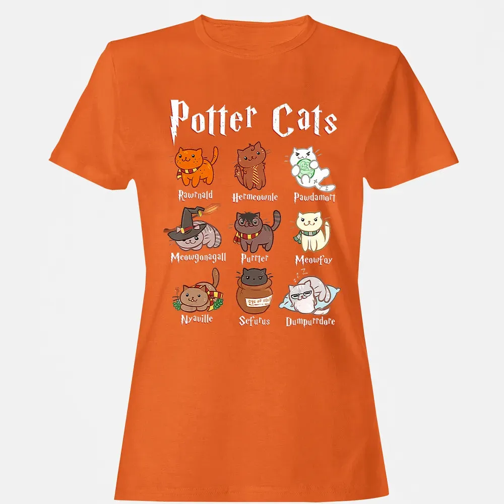 Potter Cats    Funny gift for Cat Lovers Women's T-shirt - 11