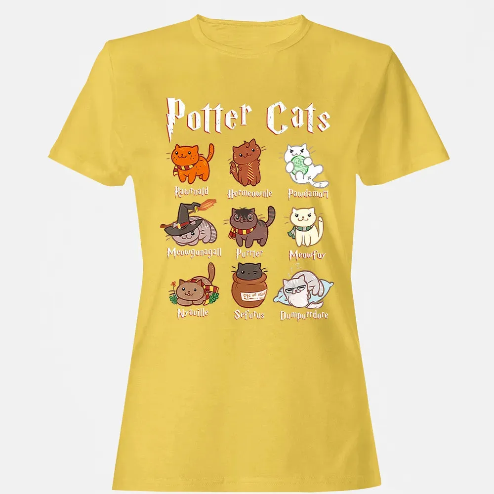 Potter Cats    Funny gift for Cat Lovers Women's T-shirt - 4