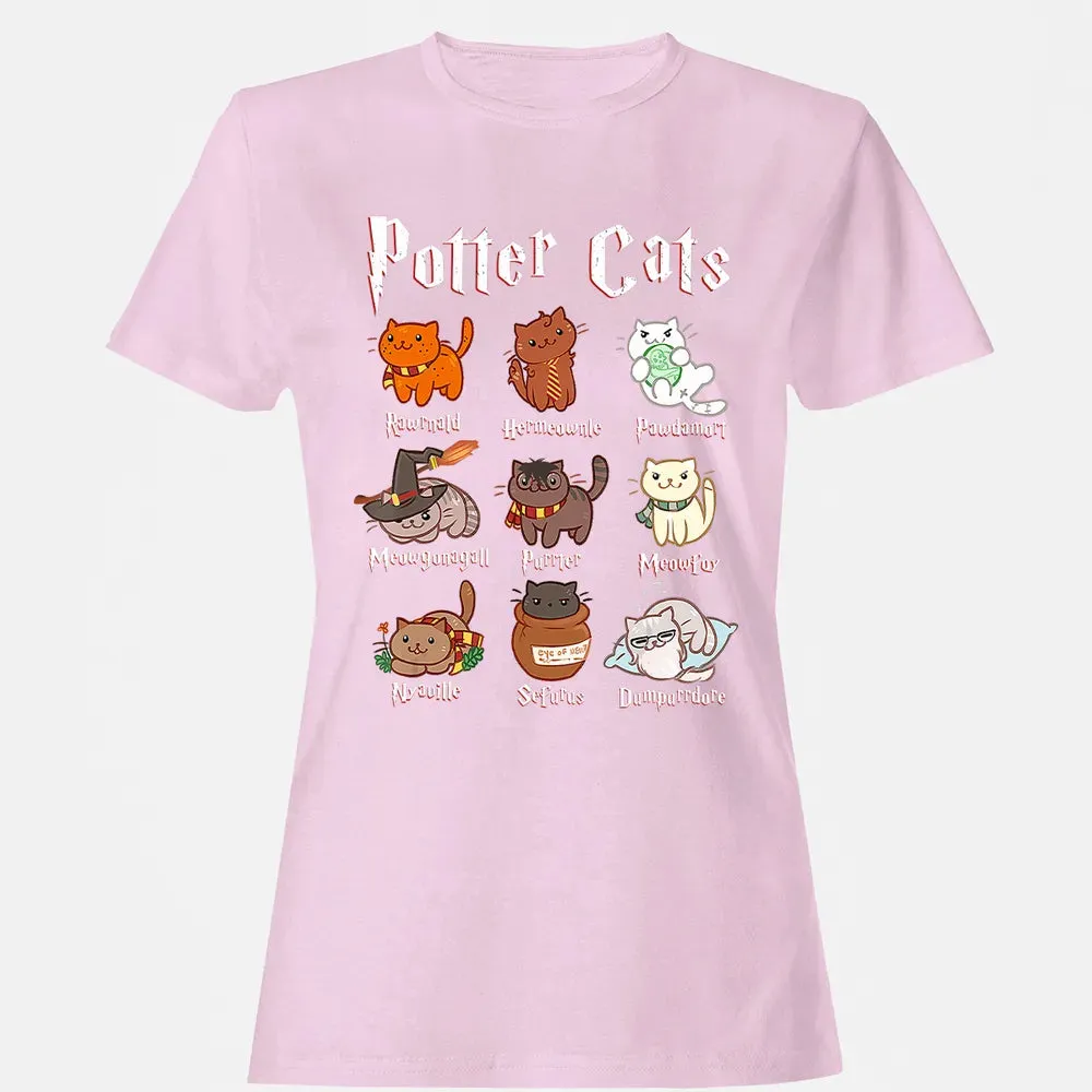 Potter Cats    Funny gift for Cat Lovers Women's T-shirt - 9