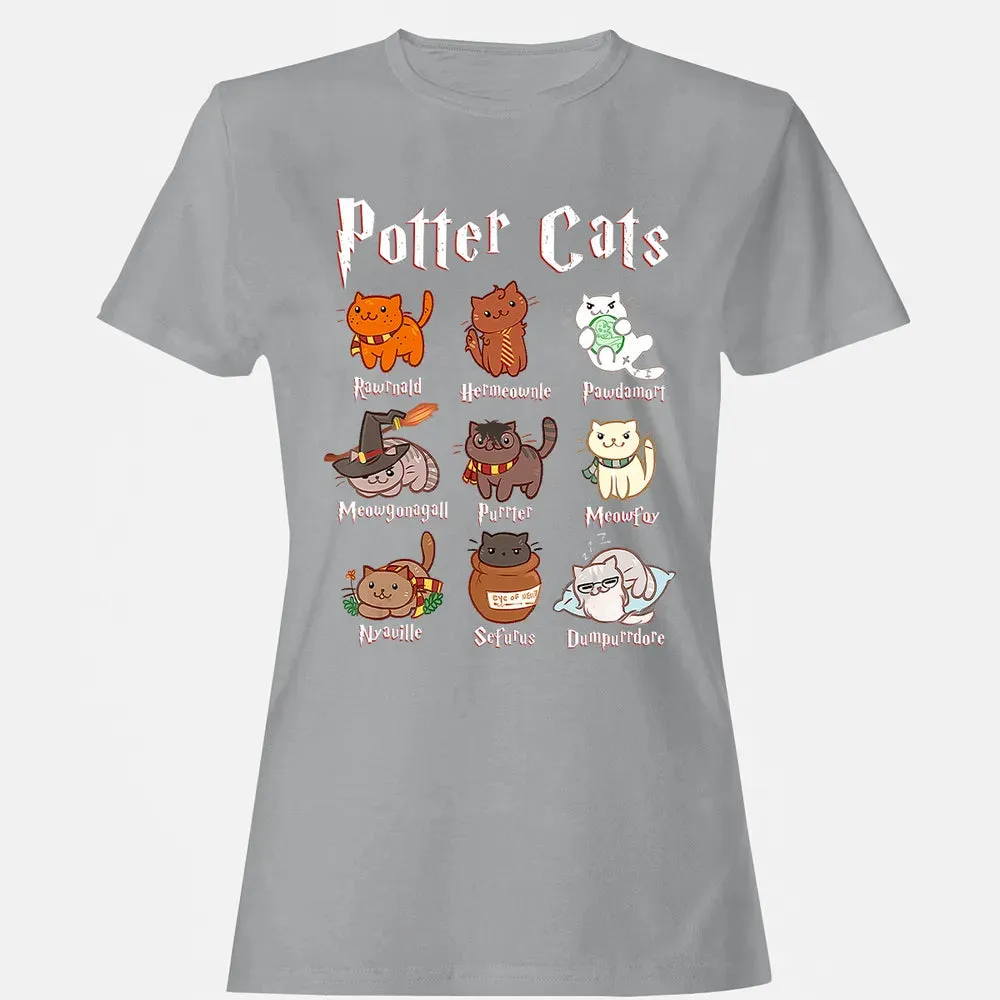 Potter Cats    Funny gift for Cat Lovers Women's T-shirt - 15