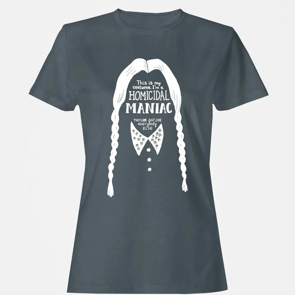 This Is My Costume I'm a Homicidal Maniac Women's T-shirt - 3