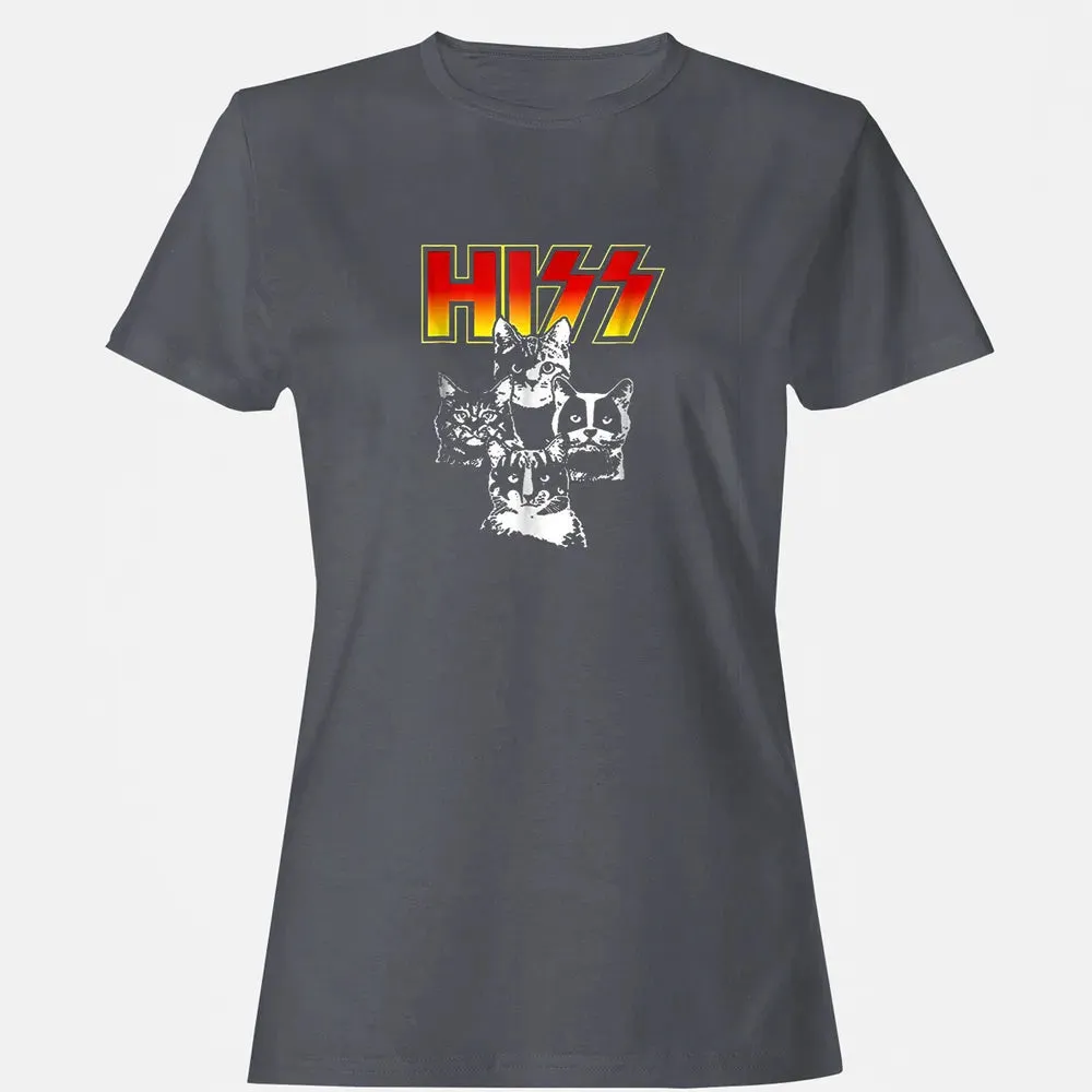 HISS Funny Cute Cat Mom Kitten Cats Lover Rock Gift Women's T-shirt - 5