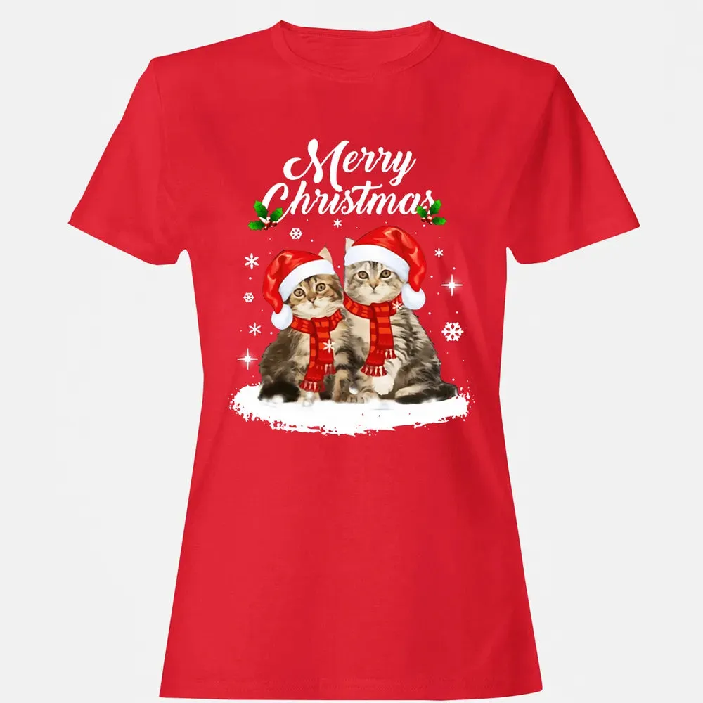 Cat Christmas Women's T-shirt - 13