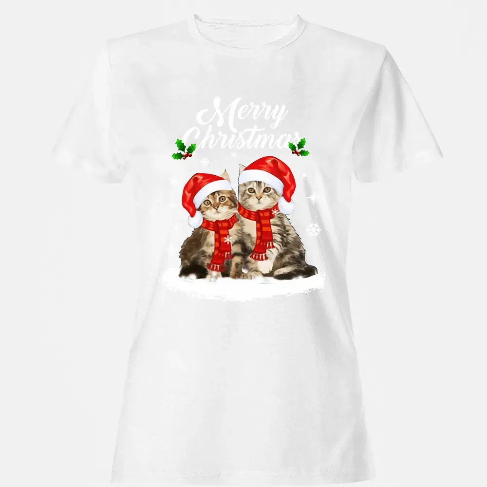 Cat Christmas Women's T-shirt - 16