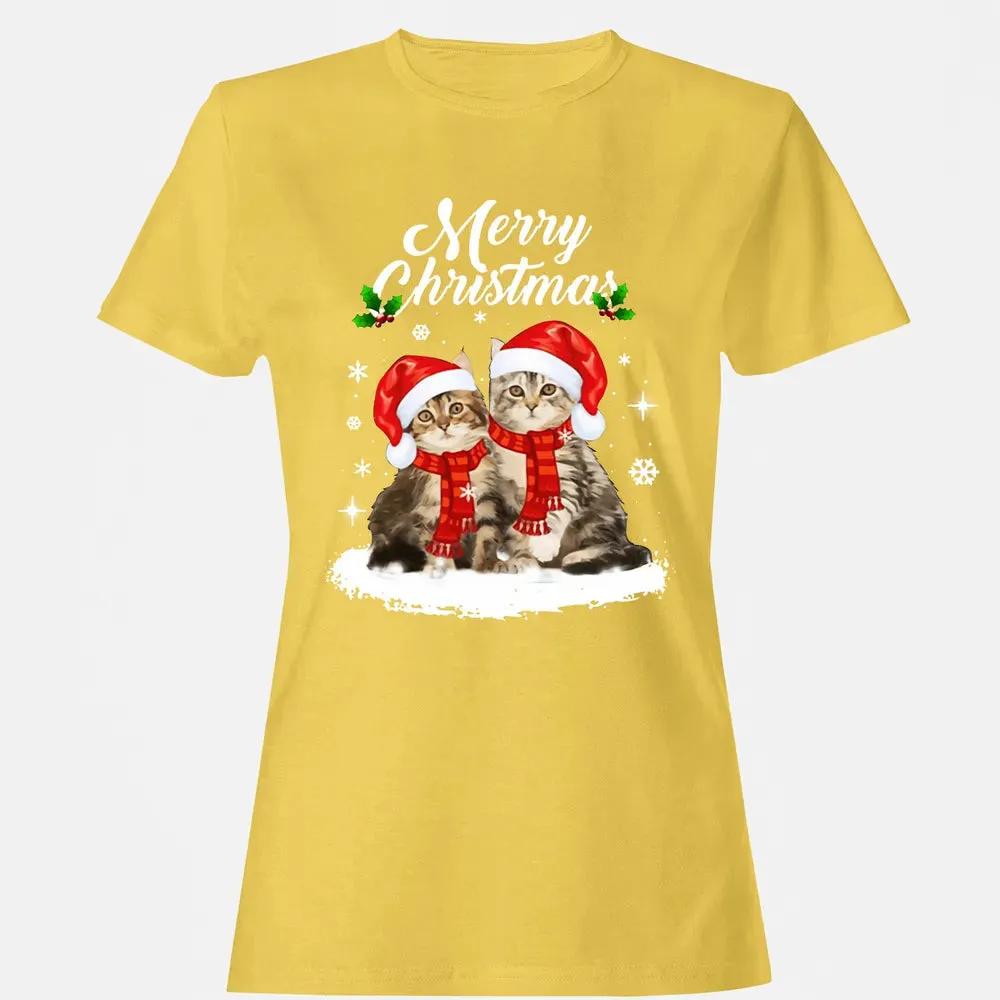 Cat Christmas Women's T-shirt - 4