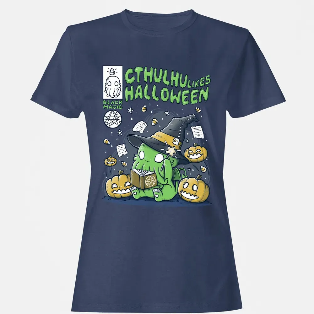 Cthulhu likes Halloween Women's T-shirt - 10