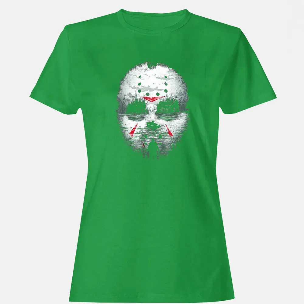 Jason Halloween Mask Horror  Graphic 13th Friday Funny Gift Women's T-shirt - 7