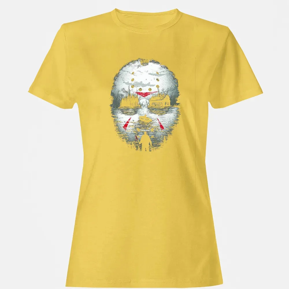 Jason Halloween Mask Horror  Graphic 13th Friday Funny Gift Women's T-shirt - 4