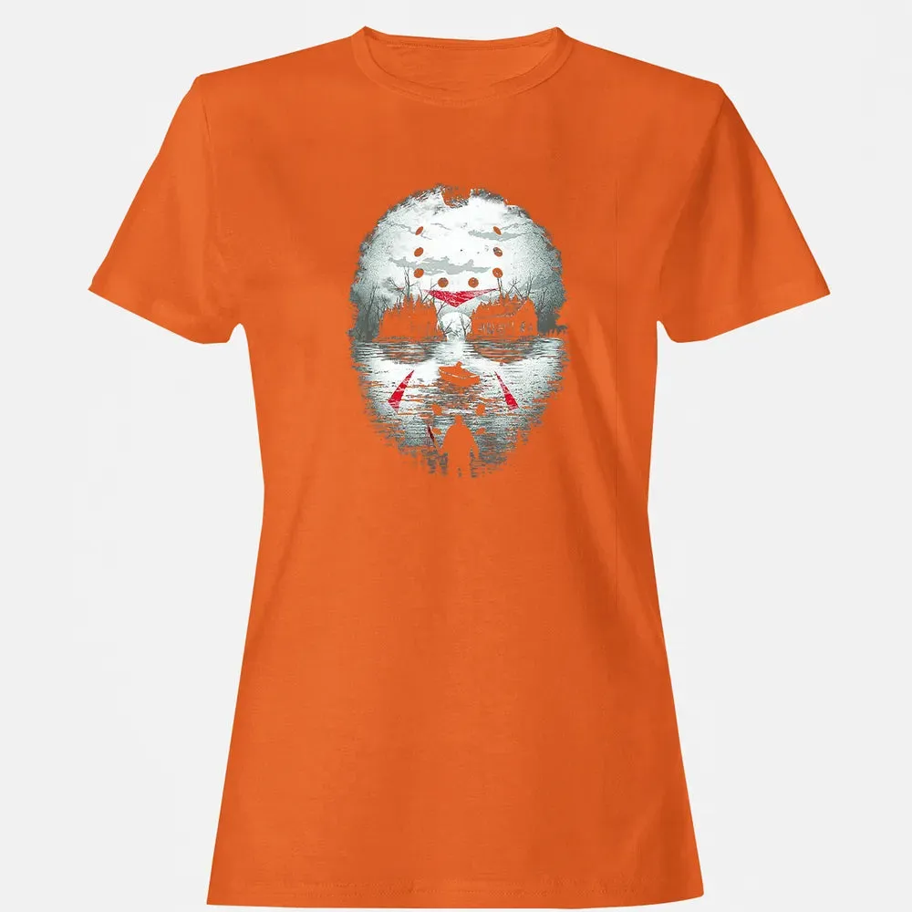 Jason Halloween Mask Horror  Graphic 13th Friday Funny Gift Women's T-shirt - 11