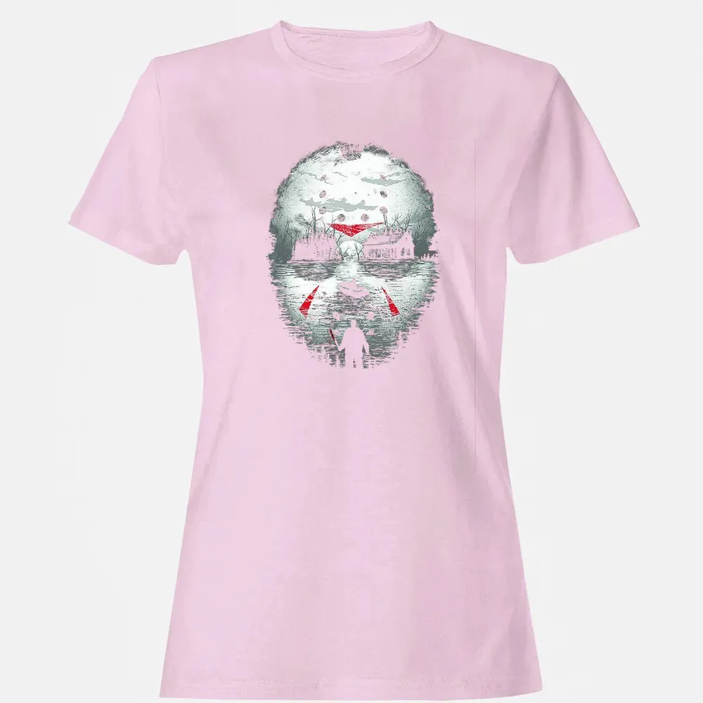 Jason Halloween Mask Horror  Graphic 13th Friday Funny Gift Women's T-shirt - 9