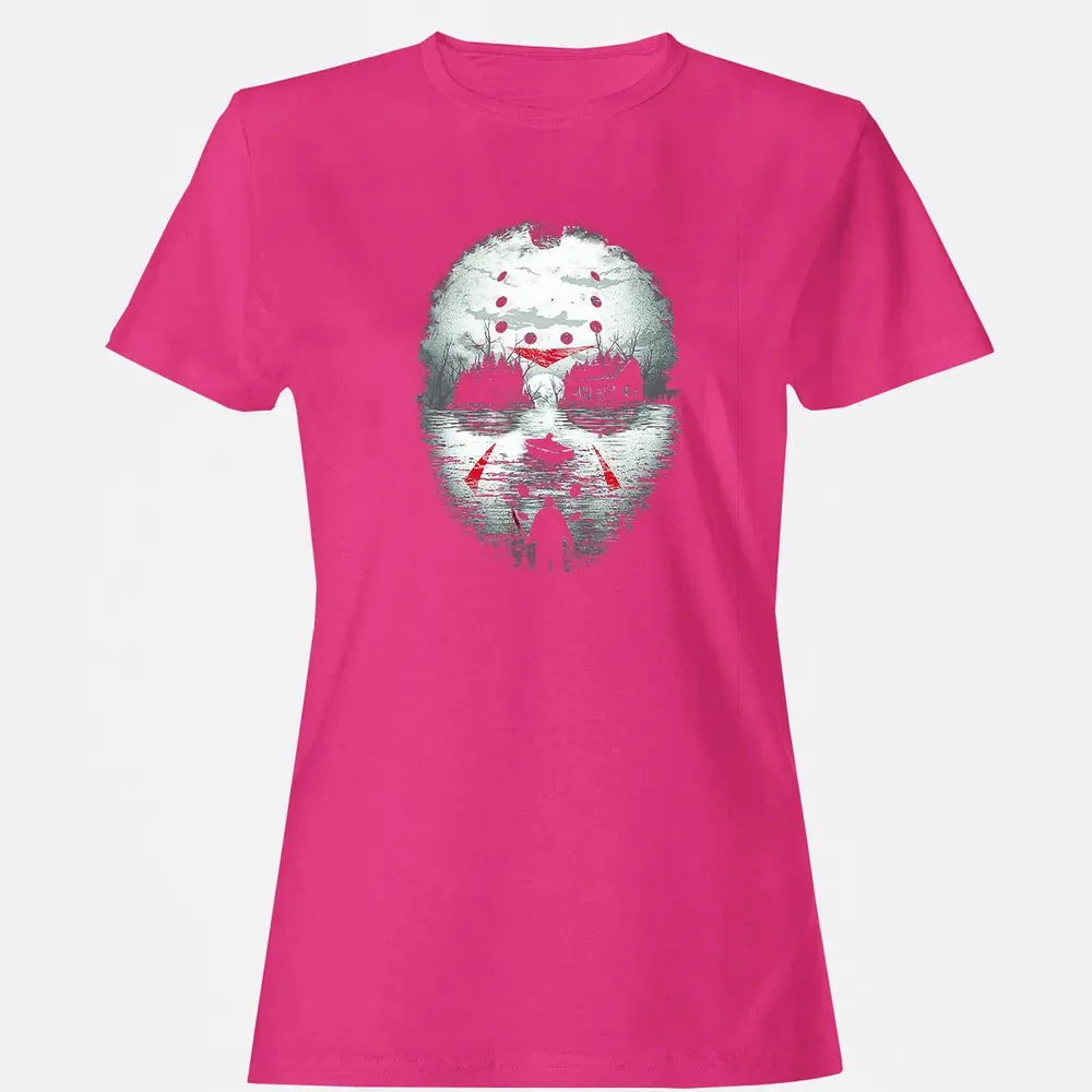 Jason Halloween Mask Horror  Graphic 13th Friday Funny Gift Women's T-shirt - 6