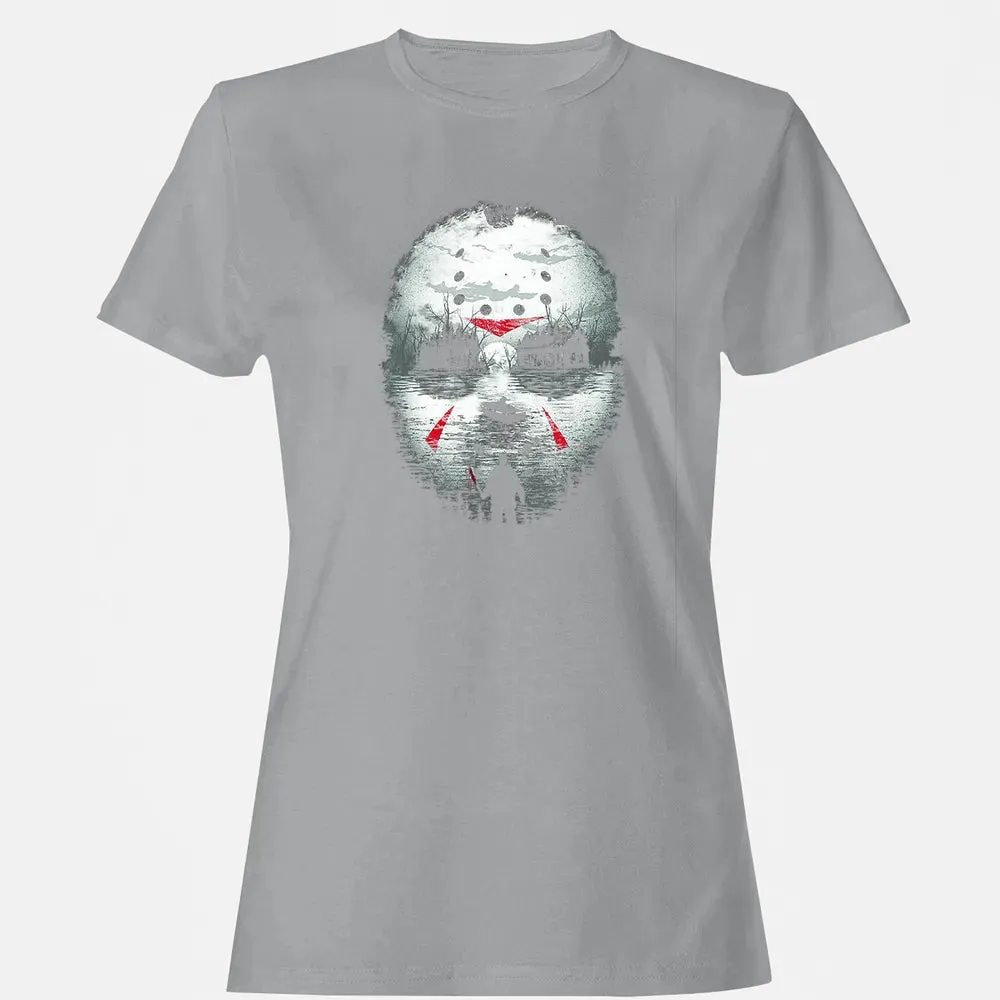 Jason Halloween Mask Horror  Graphic 13th Friday Funny Gift Women's T-shirt - 15