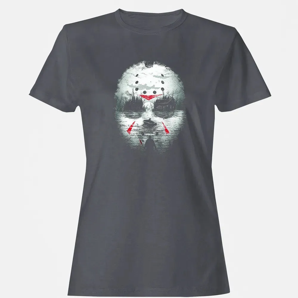 Jason Halloween Mask Horror  Graphic 13th Friday Funny Gift Women's T-shirt - 5