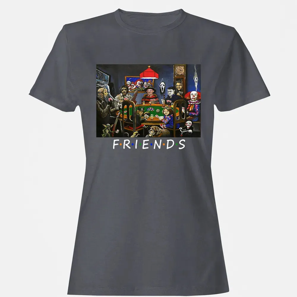 Funny Friend Play Card Horror Halloween Women's T-shirt - 5