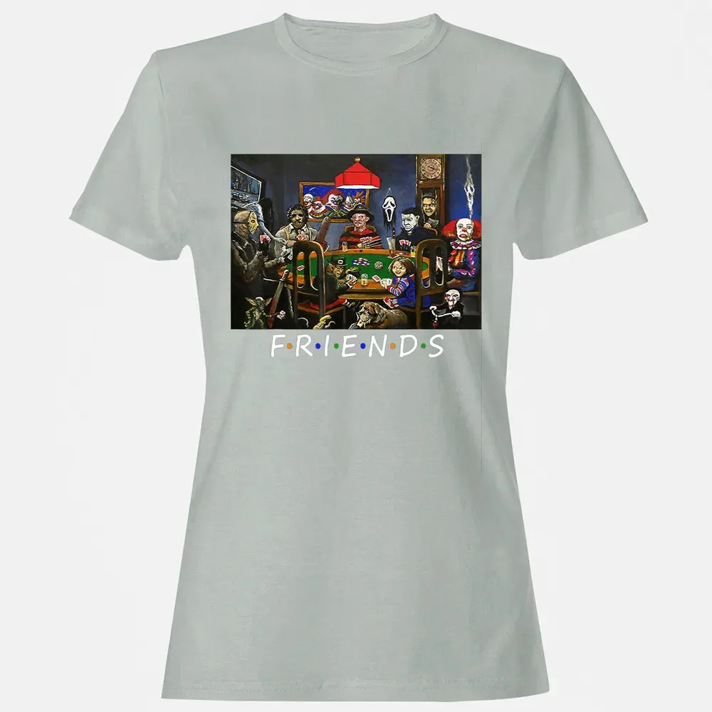 Funny Friend Play Card Horror Halloween Women's T-shirt - 2