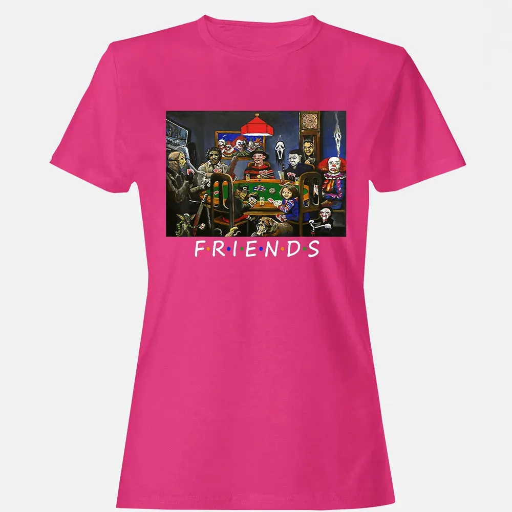 Funny Friend Play Card Horror Halloween Women's T-shirt - 6