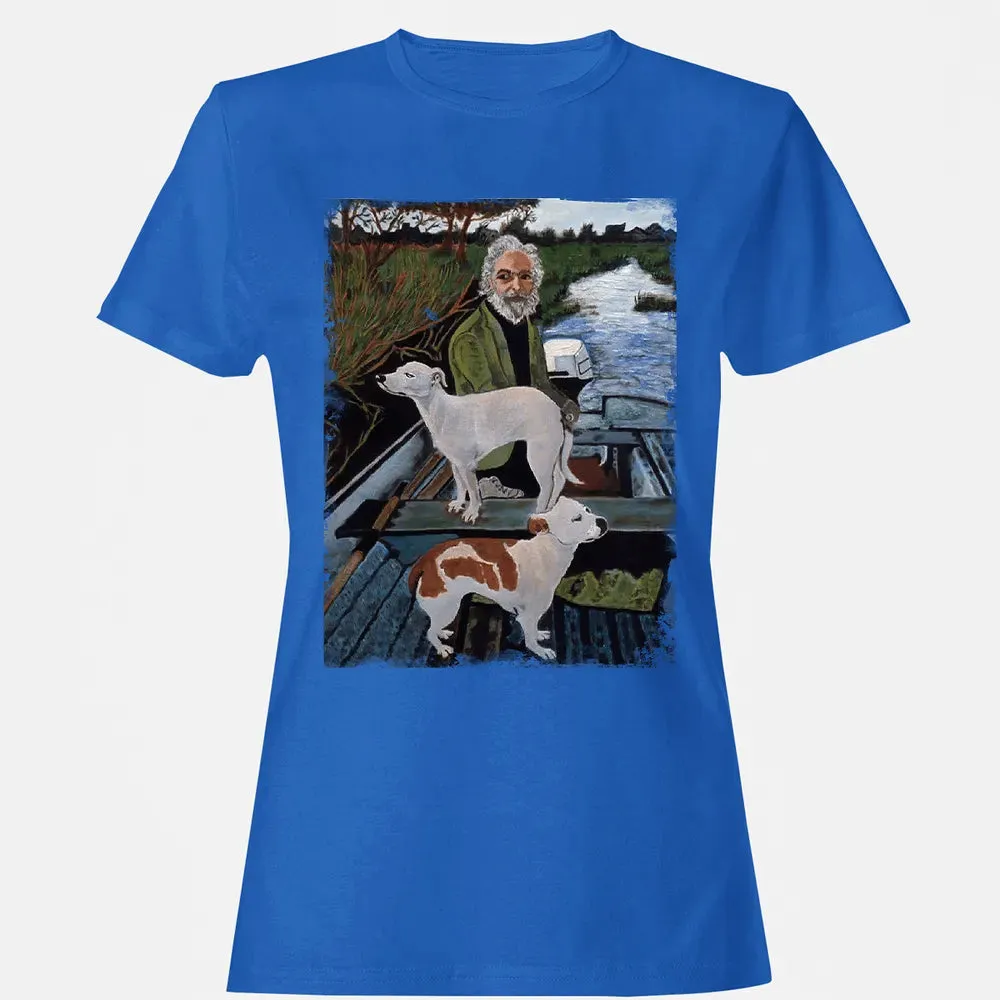 Old Man with Dogs Women's T-shirt - 14