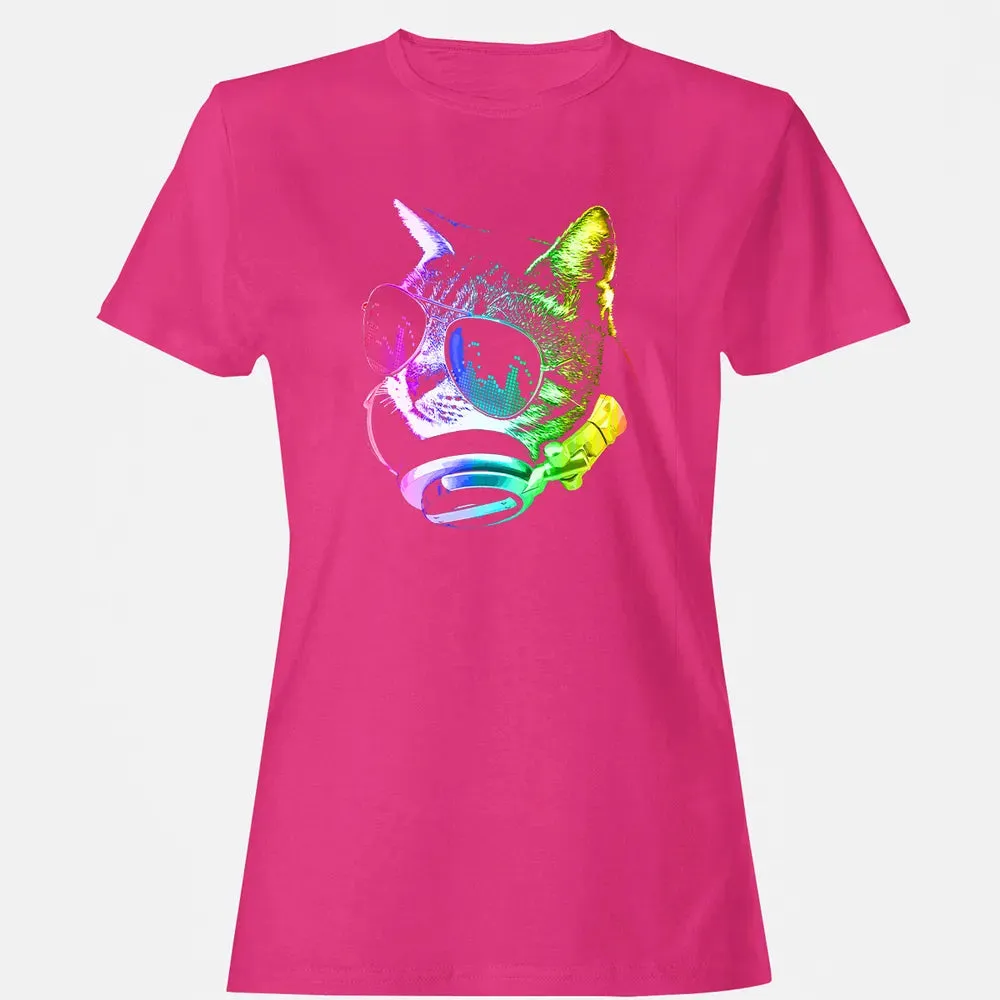 Rainbow Music Cat Women's T-shirt - 6