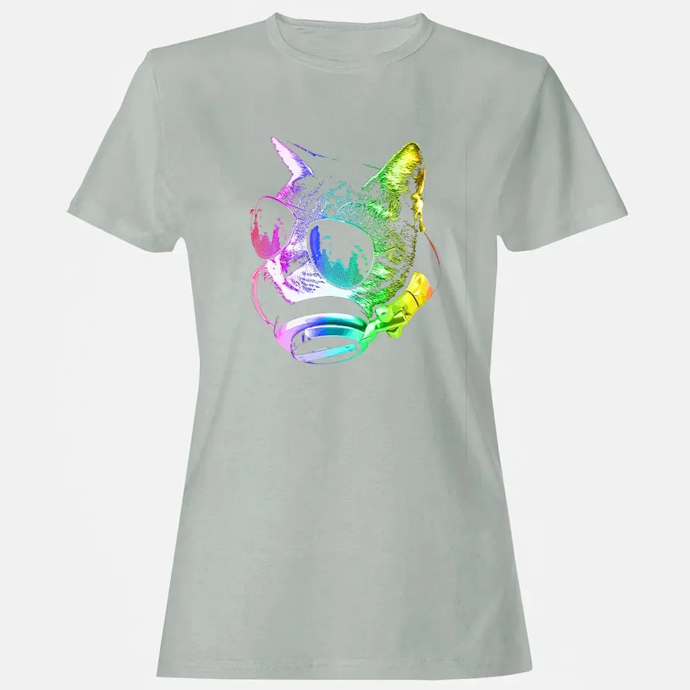 Rainbow Music Cat Women's T-shirt - 2