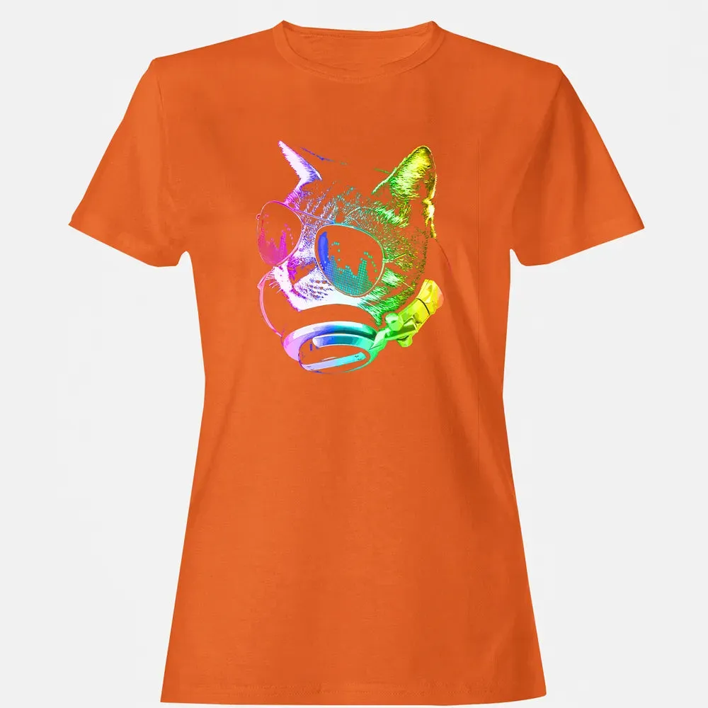 Rainbow Music Cat Women's T-shirt - 11