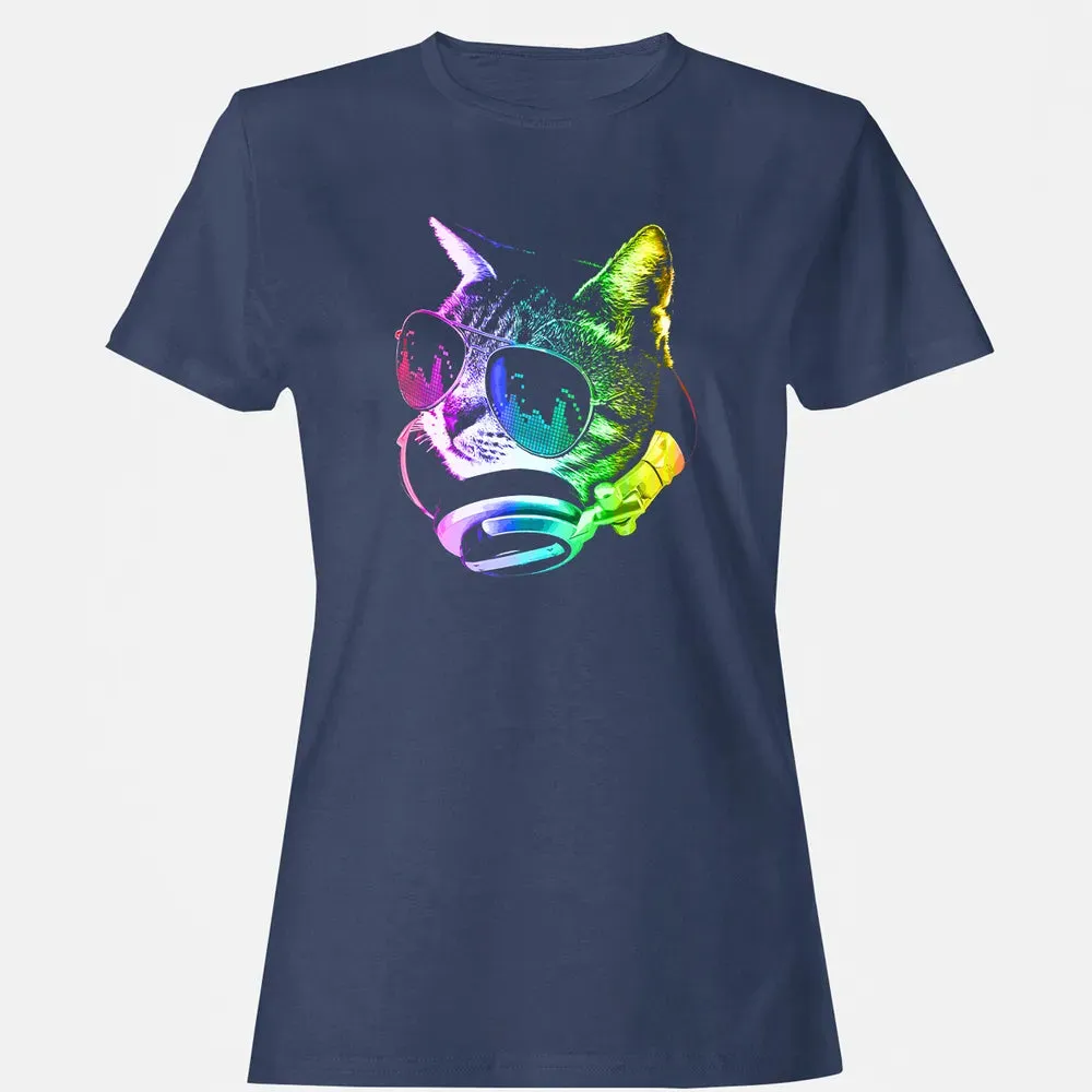 Rainbow Music Cat Women's T-shirt - 10