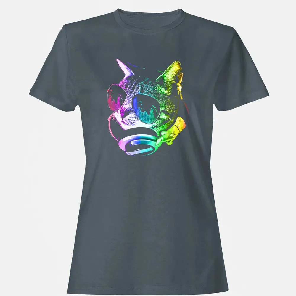 Rainbow Music Cat Women's T-shirt - 3