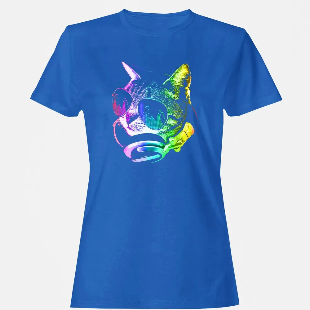 Rainbow Music Cat Women's T-shirt - 14