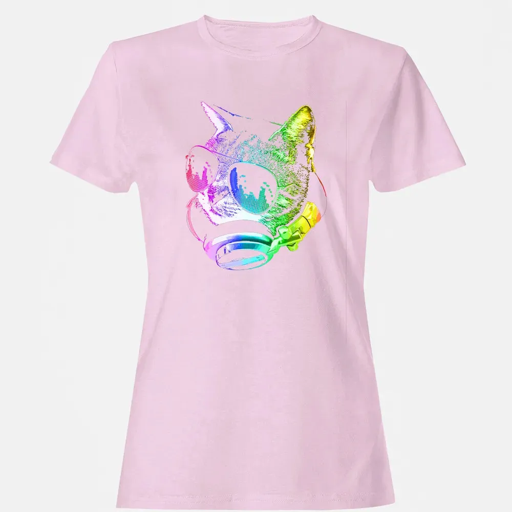 Rainbow Music Cat Women's T-shirt - 9