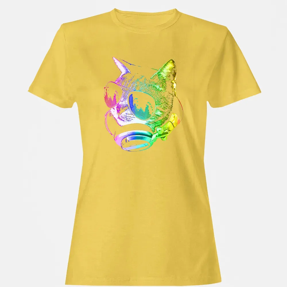 Rainbow Music Cat Women's T-shirt - 4