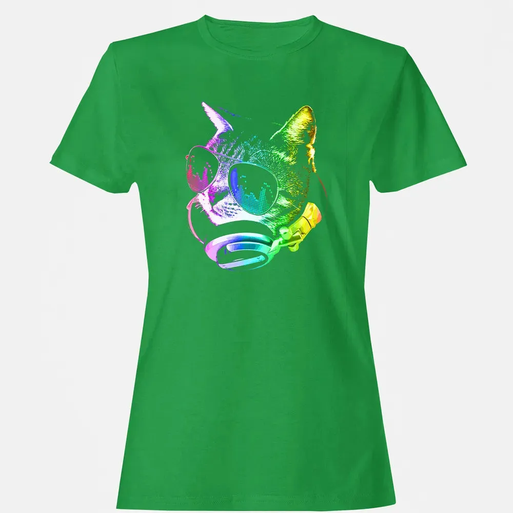 Rainbow Music Cat Women's T-shirt - 7