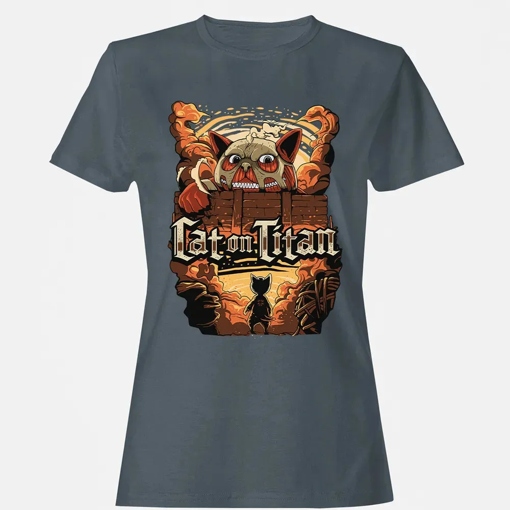 Cat On Titan Women's T-shirt - 3