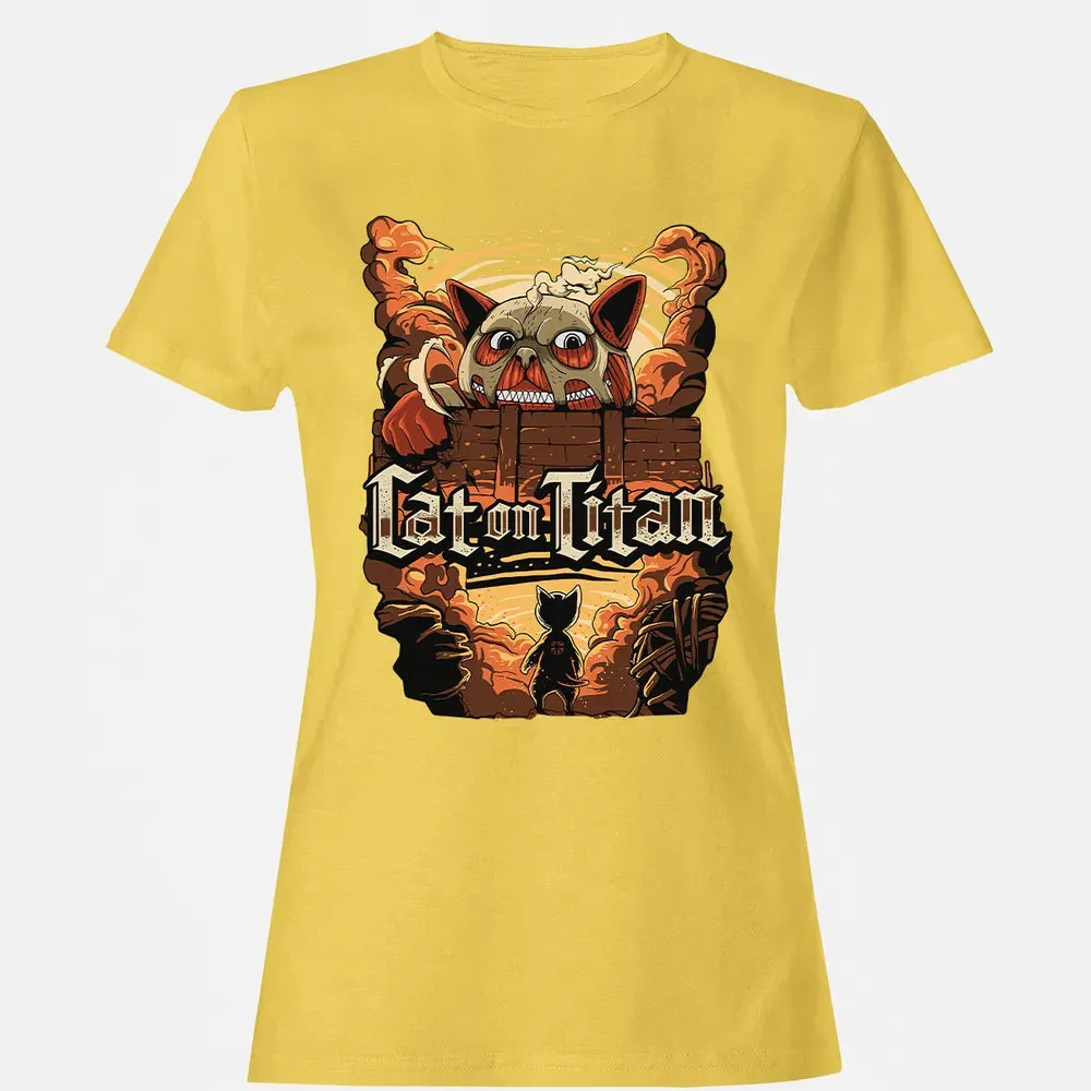 Cat On Titan Women's T-shirt - 4