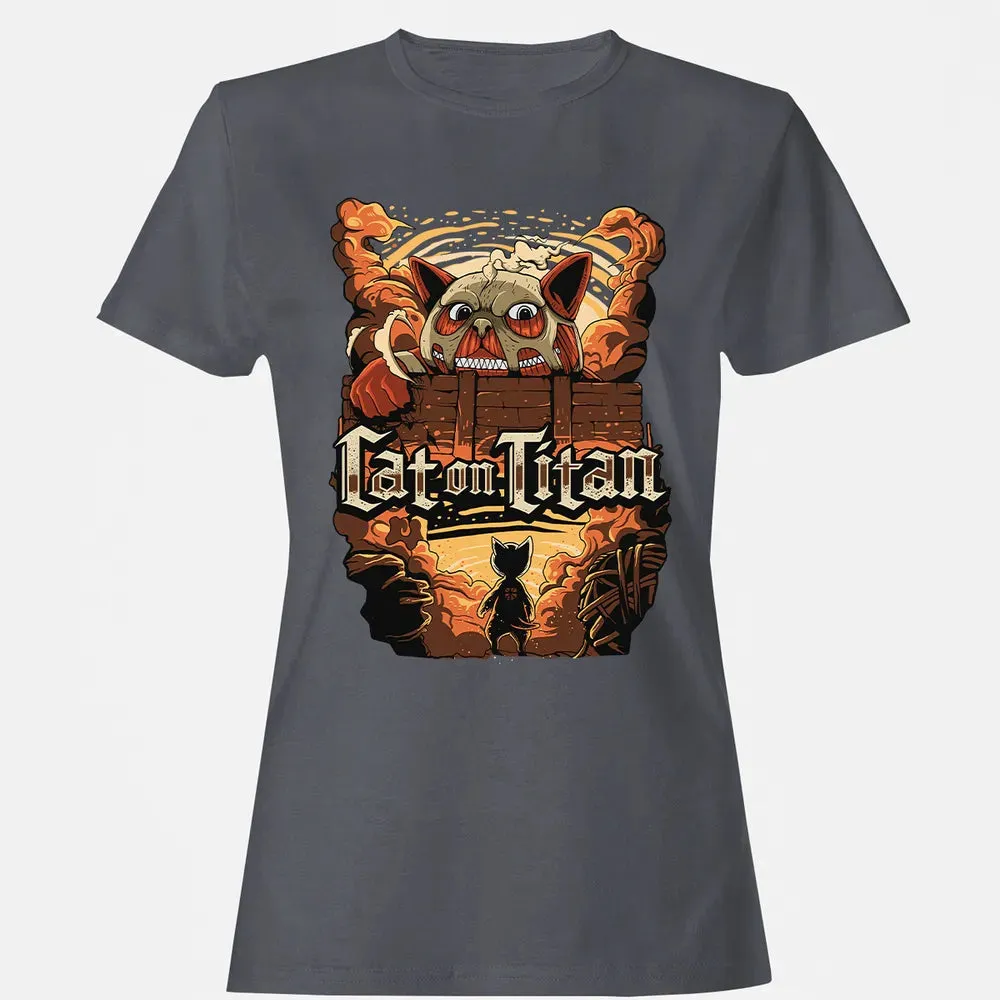 Cat On Titan Women's T-shirt - 5