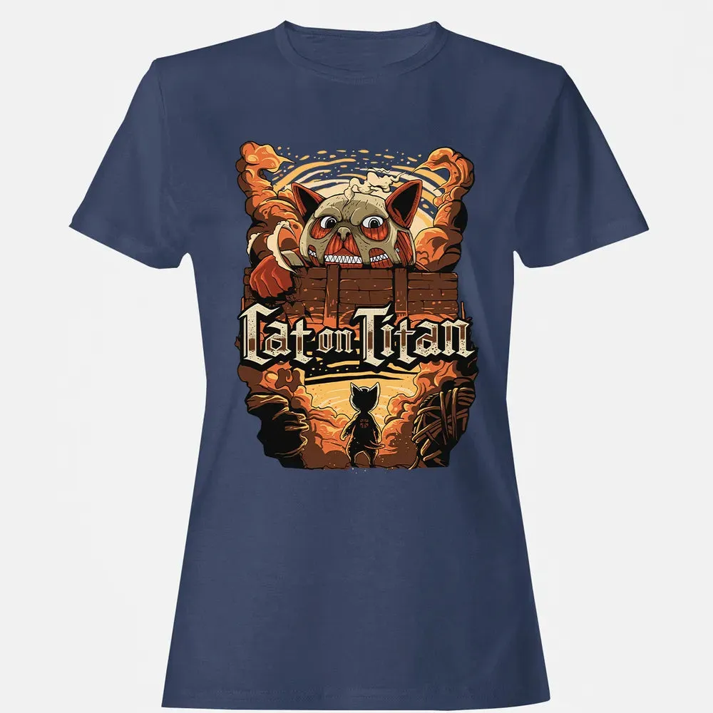 Cat On Titan Women's T-shirt - 10