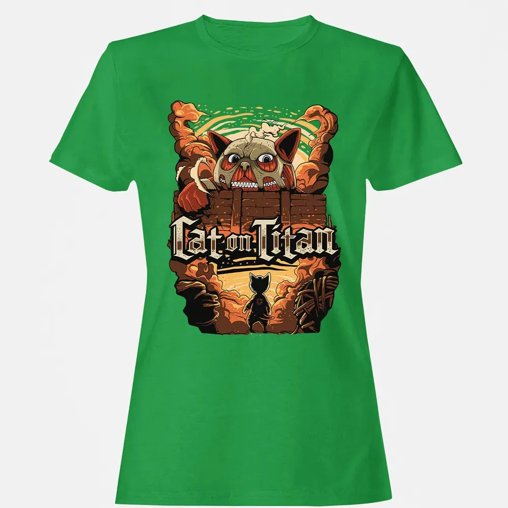 Cat On Titan Women's T-shirt - 7