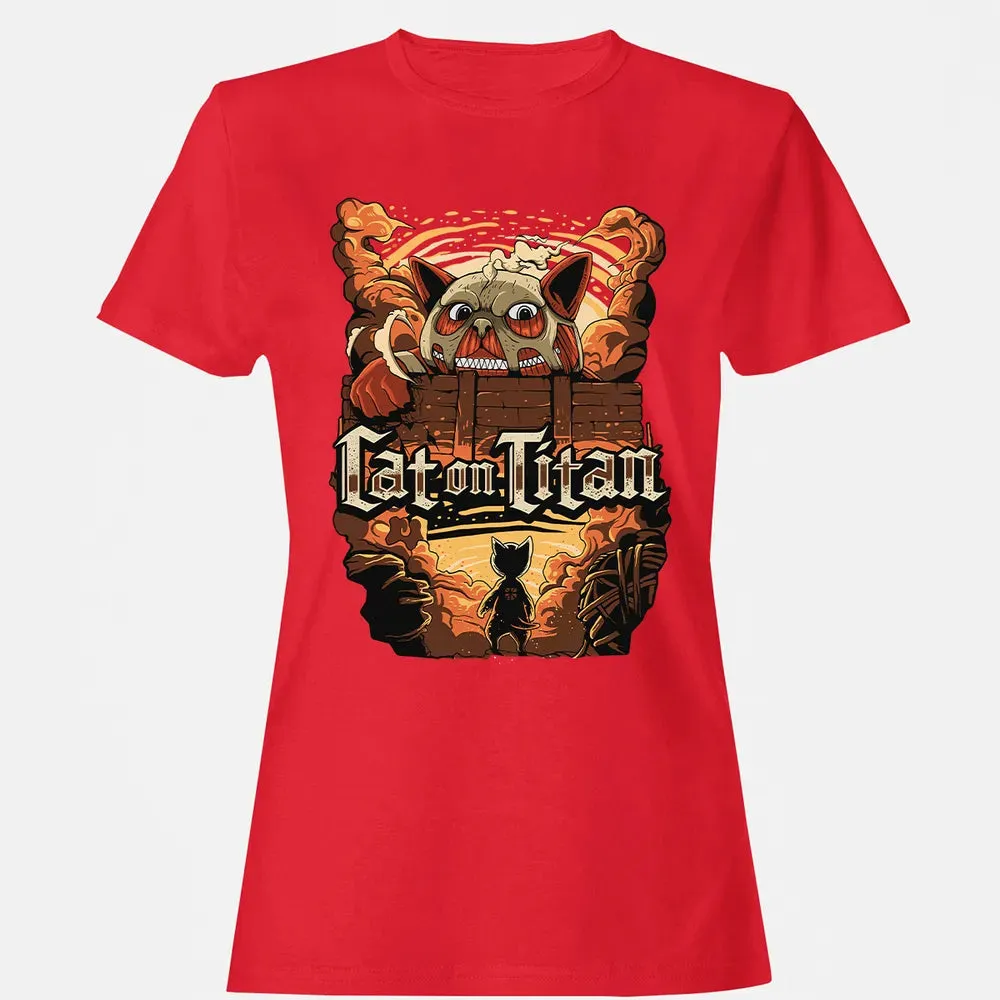 Cat On Titan Women's T-shirt - 13