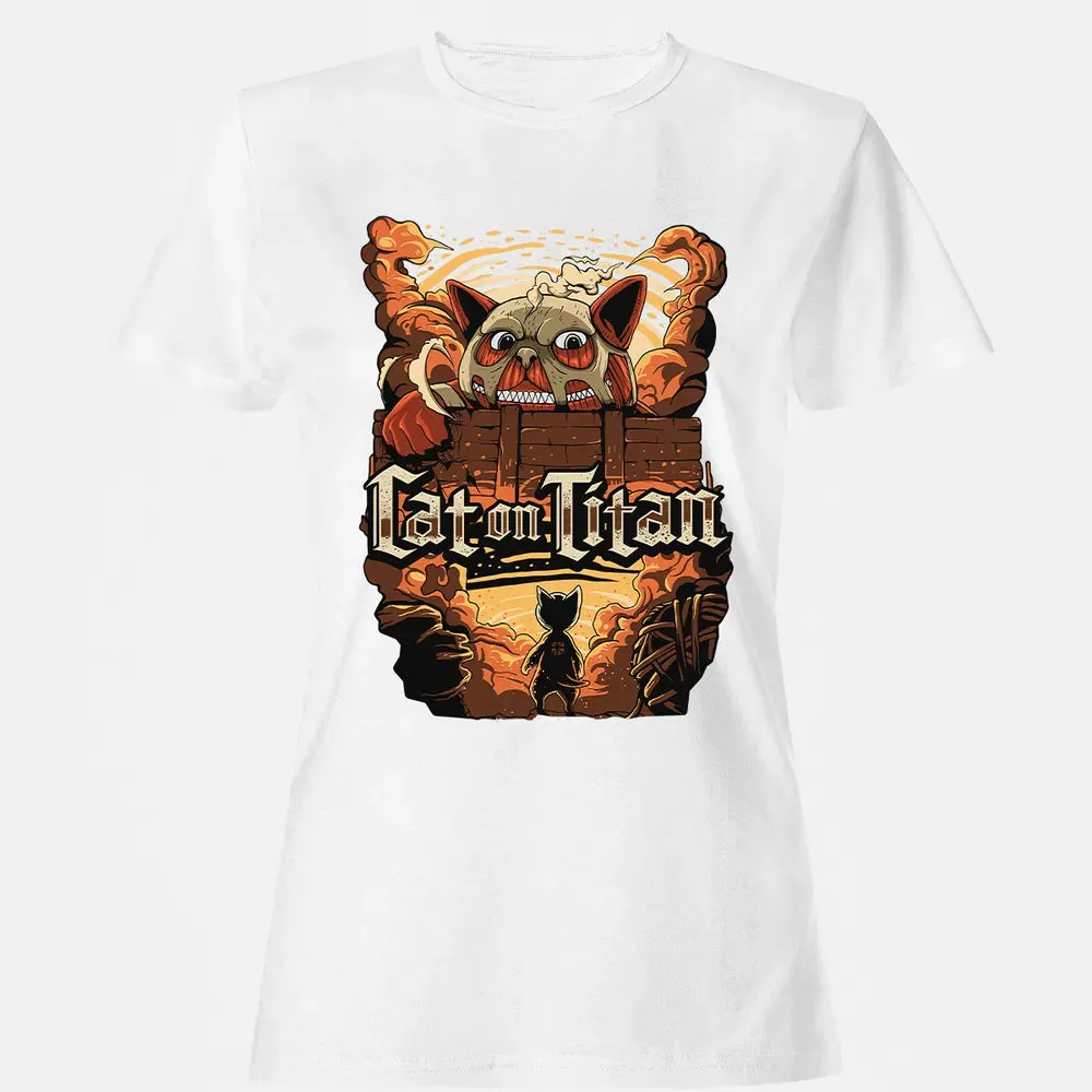 Cat On Titan Women's T-shirt - 16