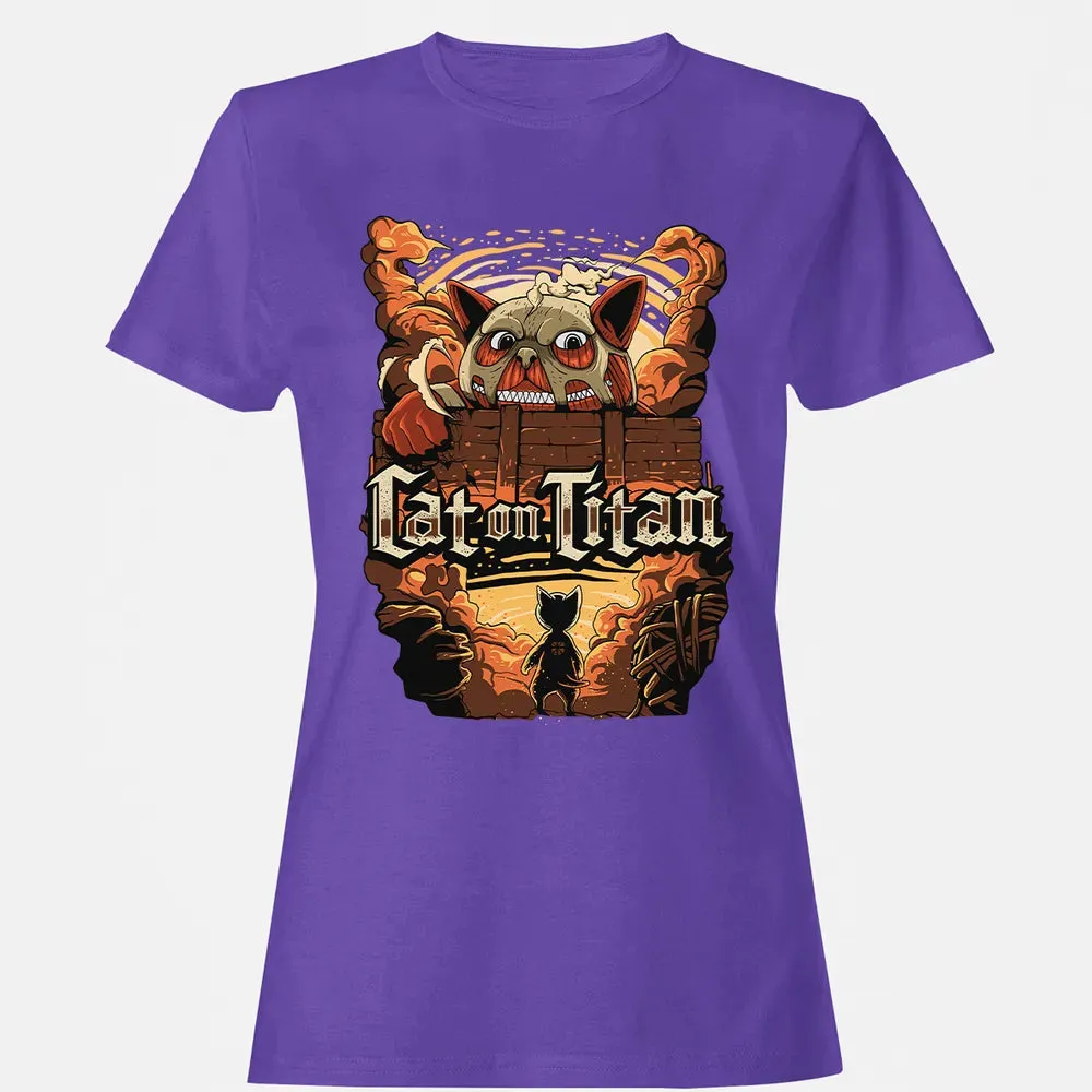 Cat On Titan Women's T-shirt - 12