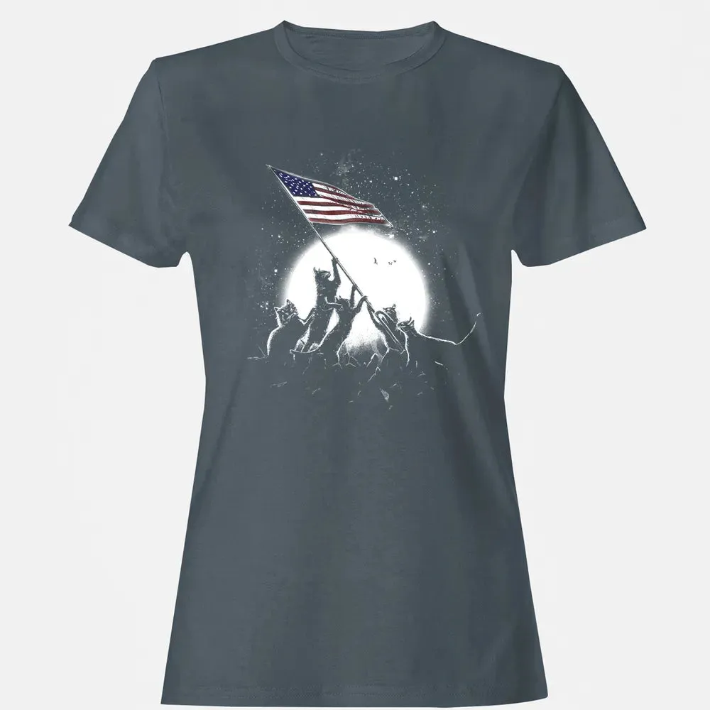 CATS AMERICAN FLAG Women's T-shirt - 3